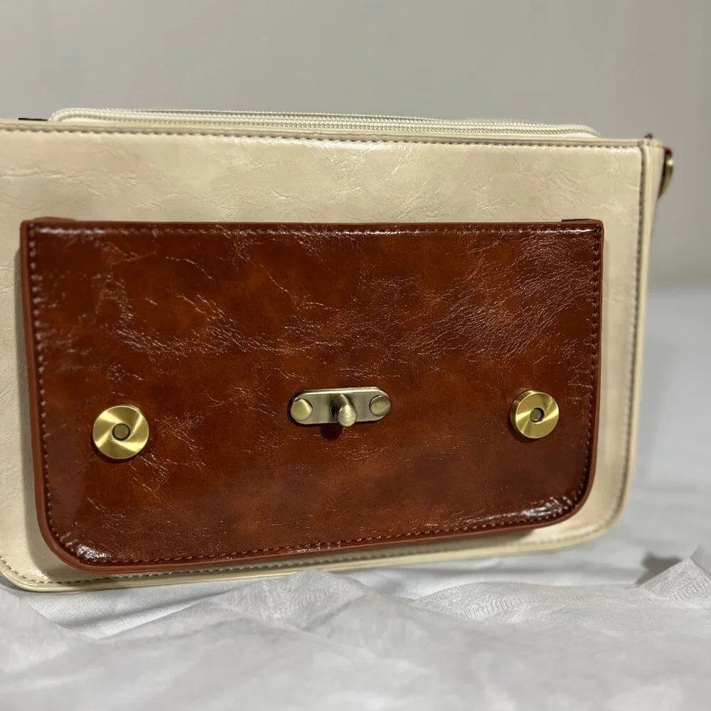 ECOSUSI Women's Leather Satchel Purse Crossbody Messenger Bag NWT - Picture 5 of 12